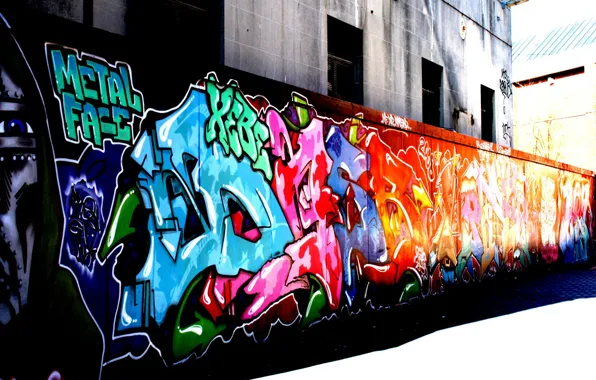 Картинка улица, граффити, цвет