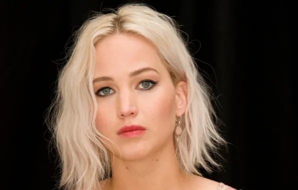 Девушка, лицо, волосы, звезда, актриса, блондинка, jennifer lawrence