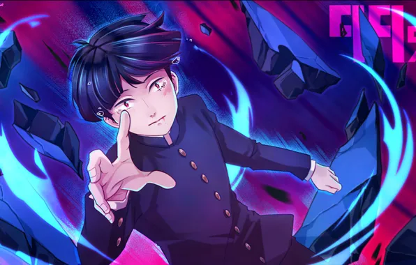 Сила, арт, плачет, Mob Psycho 100, Кагеяма Шигео, Моб психо 100