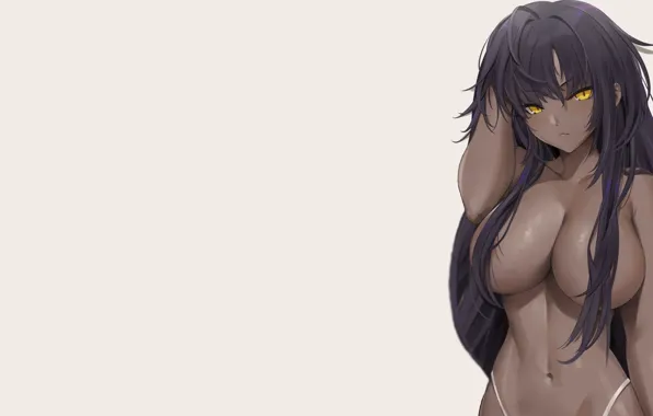 Girl, sexy, Boobs, Anime, breasts, posing, Karin, arknights