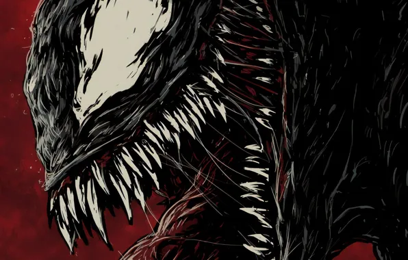 Зубы, пасть, клыки, Веном, Venom, симбиот
