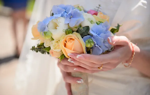 Розы, невеста, свадьба, bride, Wedding, свадебные букеты, bridal bouquets