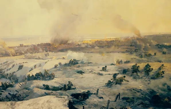 Картинка панорама, музей, фрагмент, город-герой Волгоград, «Сталинградская битва»