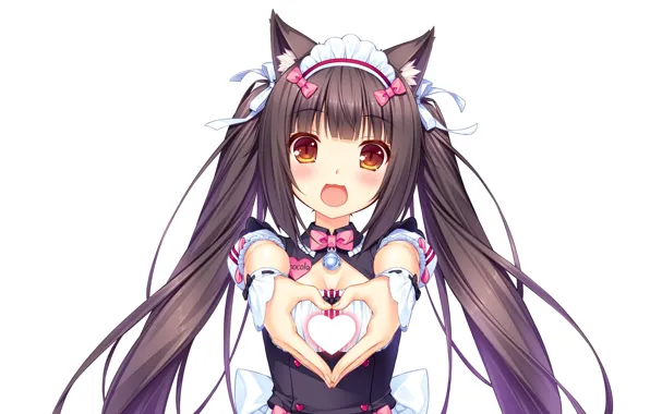 Kawaii, girl, neko, anime, cat, pretty, asian, cute