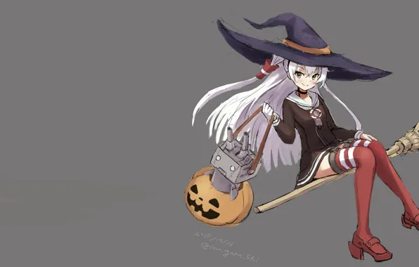 Girl, sexy, halloween, long hair, anime, beautiful, pretty, attractive