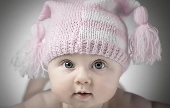 Картинка малыш, ребёнок, шапочка, младенец, бамбошки