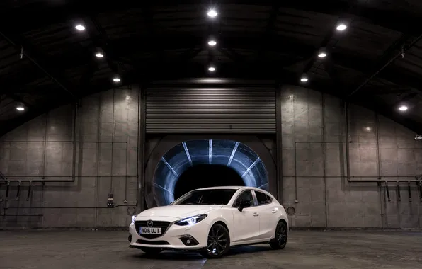 Картинка белая, седан, Mazda 3, мазда, Sedan