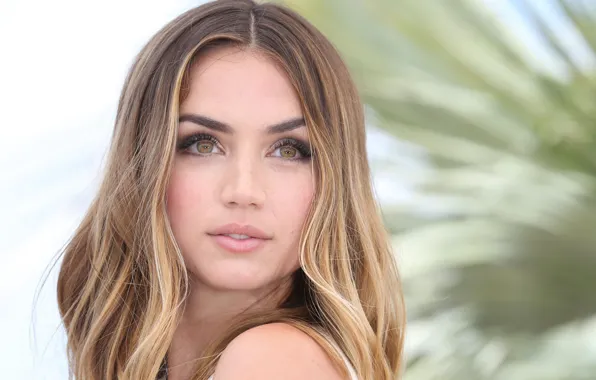 Взгляд, улыбка, макияж, актриса, hair, Ana de Armas, Ана де Армас, Ana De Armas