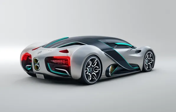 Картинка hypercar, taillights, Hyperion XP-1
