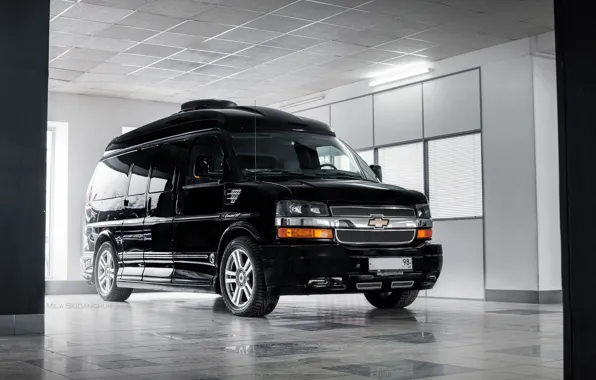 Car, машина, авто, city, туман, гонка, Chevrolet, тачка