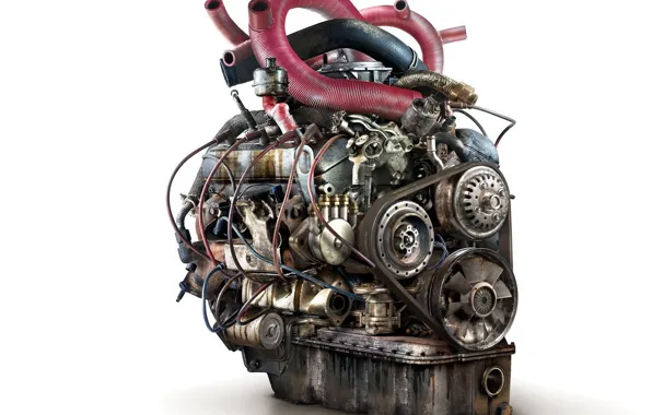 Картинка Двигатель, старый