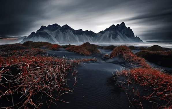 Пейзаж, природа, Vestrahorn Islande