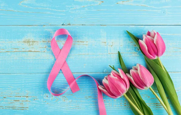 Картинка цветы, цифра, тюльпаны, happy, 8 марта, pink, flowers, tulips