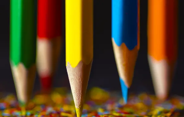 Цветные, карандаши, цветные карандаши