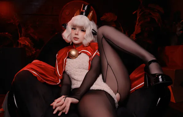 Картинка bodysuit, model, women, cosplay, video games, bodystocking, torn clothes, Lesya Kus