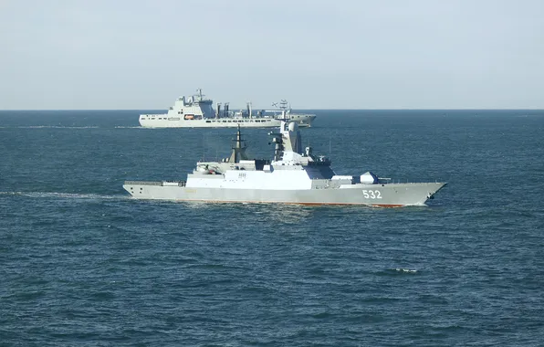 2025, корвет Бойкий, танкер RFA Tidesurge