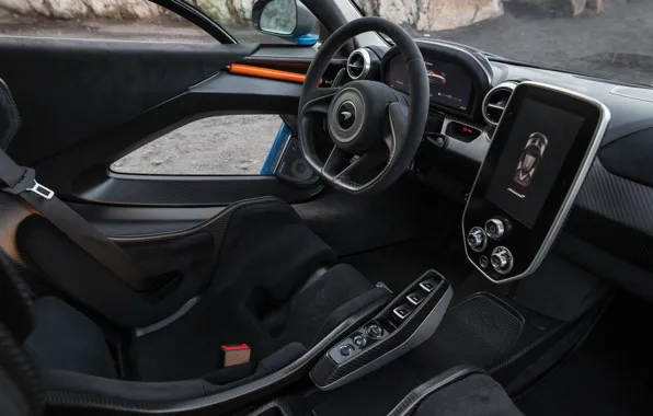 Картинка McLaren, Senna, car interior, McLaren Senna