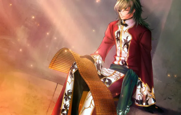 Узор, костюм, повязка, art, свиток, visual novel, hiiragi, harukanaru toki no naka de 4