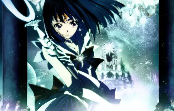 Аниме, Sailor Moon, Хотару Томо, Sailor Saturn