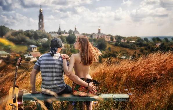 Девушка, парень, на лавочке, Яна Арбенина, Вера Калинкина