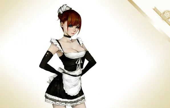 Перчатки, форма, горничная, служанка, royal maid service