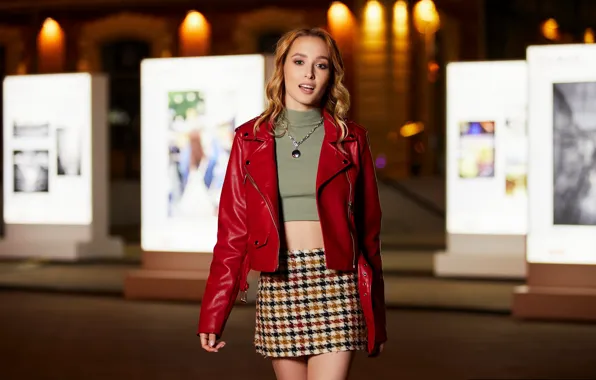 Картинка girl, beautiful, pose, skirt