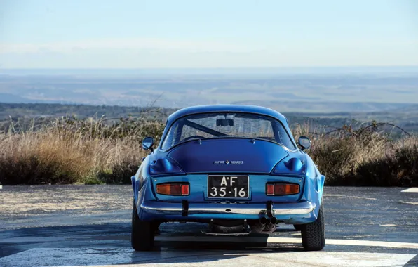 Картинка Renault, rear, 1973, Alpine, Renault Alpine A110 1600S