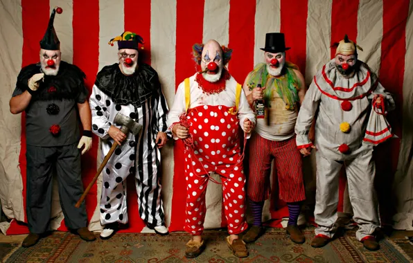 Картинка фон, люди, Clowns, Cirque d'Xavier