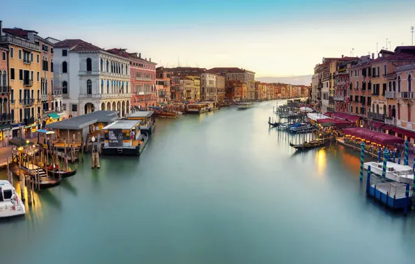 Город, канал, venecia