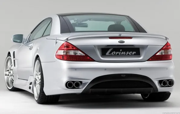 Гран туризмо, спортивный родстер, lorinser, фейслифтинг, Mercedes-Benz R230, пятое поколение SL-класса