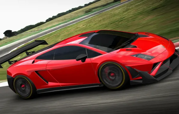 Red, gallardo, lamborghini, gt3