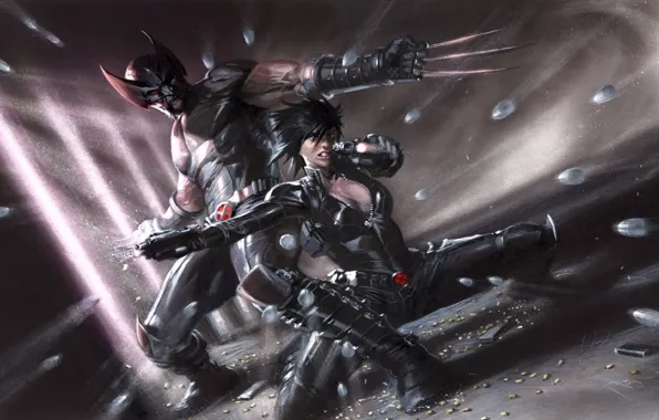 Wolverine, Marvel, comics, Domino, X-Force: Sex and Violence