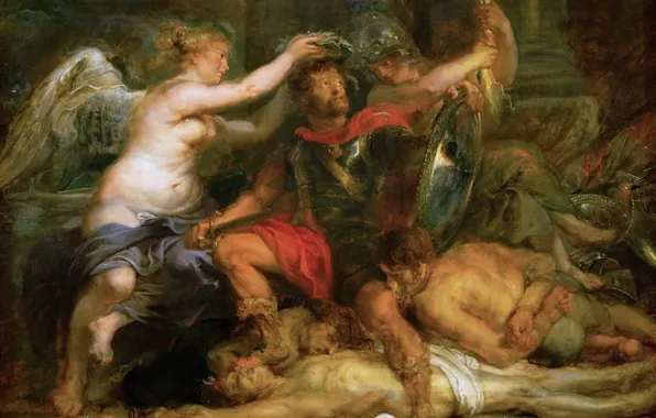 Картина, Питер Пауль Рубенс, Pieter Paul Rubens, Увенчание Победителя