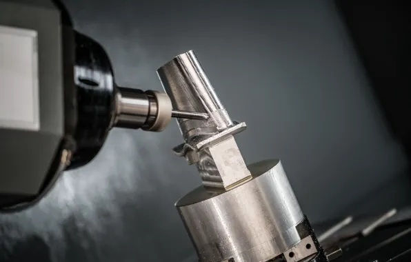 Metal, piece, Lathe