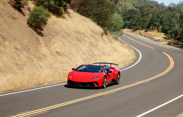 Lamborghini, суперкар, Spyder, 2018, Performante, Huracan, North America version