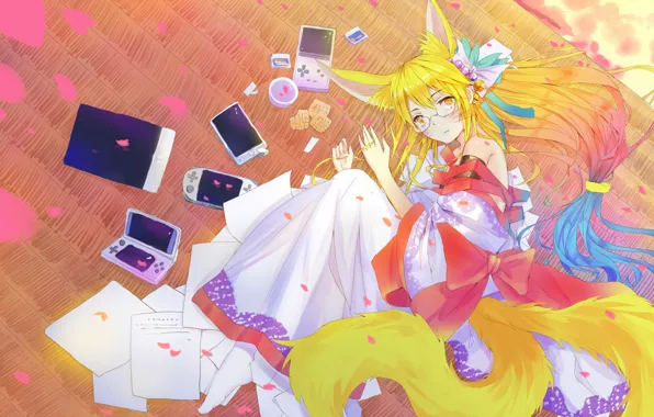 Девушка, anime, art, Miko, No game No life