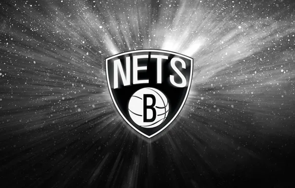 Баскетбол, Фон, NBA, Сетки, New Jersey Nets, Черно-Белое