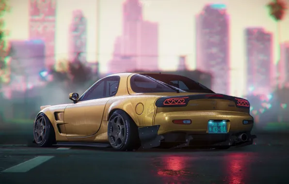 Авто, Машина, Car, NFS, Need for Speed, Game, Mazda RX-7, RX7