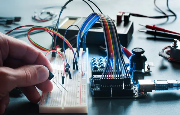 Engineer, technician, electronics, components