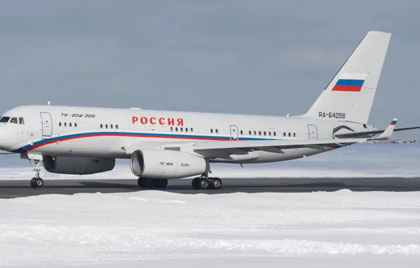 Самолет, аэродром, ВВС России, Ту-204
