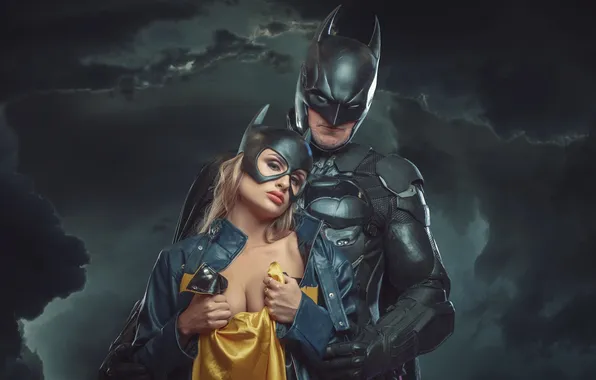 Картинка wallpaper, Batman, picture, Batgirl, People, Cosplay