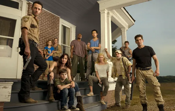 Зомби, zombie, сериал, персонажи, ферма, serial, Andrea, The Walking Dead