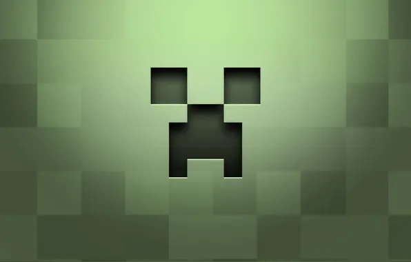 Зеленый, фигура, minimal, пиксели