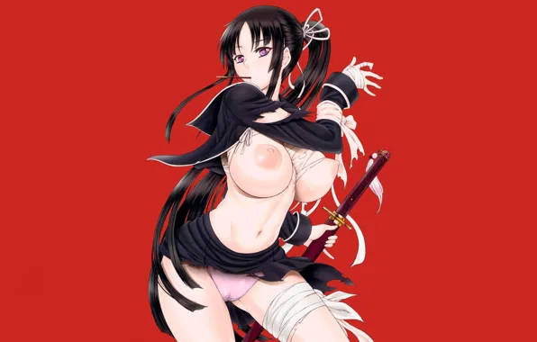 Kawaii, girl, sword, hot, pantsu, panties, pussy, weapon