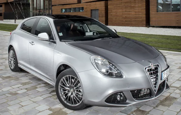 Серый, Alfa Romeo, автомобиль, передок, альфа ромео, Collezione, Giulietta