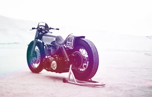 Картинка motorcycle, custom, harley-davidson, panhead