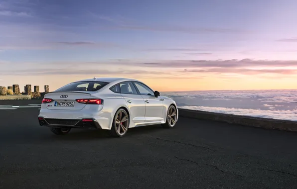 Закат, Audi, вечер, вид сзади, RS5, Sportback, RS 5, 2020