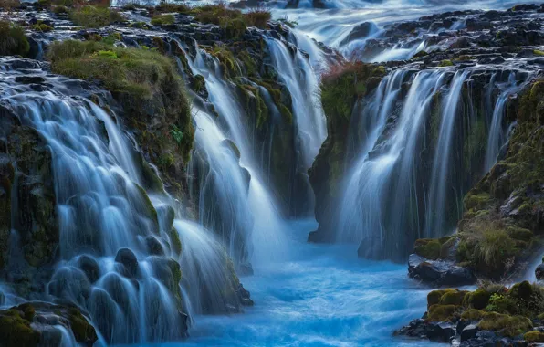 Брызги, водопад, поток, Исландия