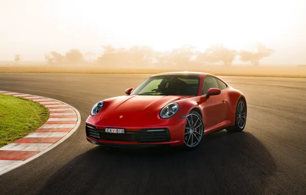 911, Porsche, гоночный трек, Carrera S, 2019