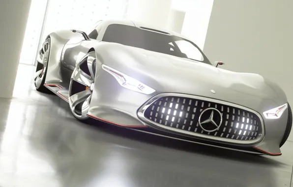 Картинка Concept, Авто, Япония, Машина, Mercedes, Benz, Фары, Vision